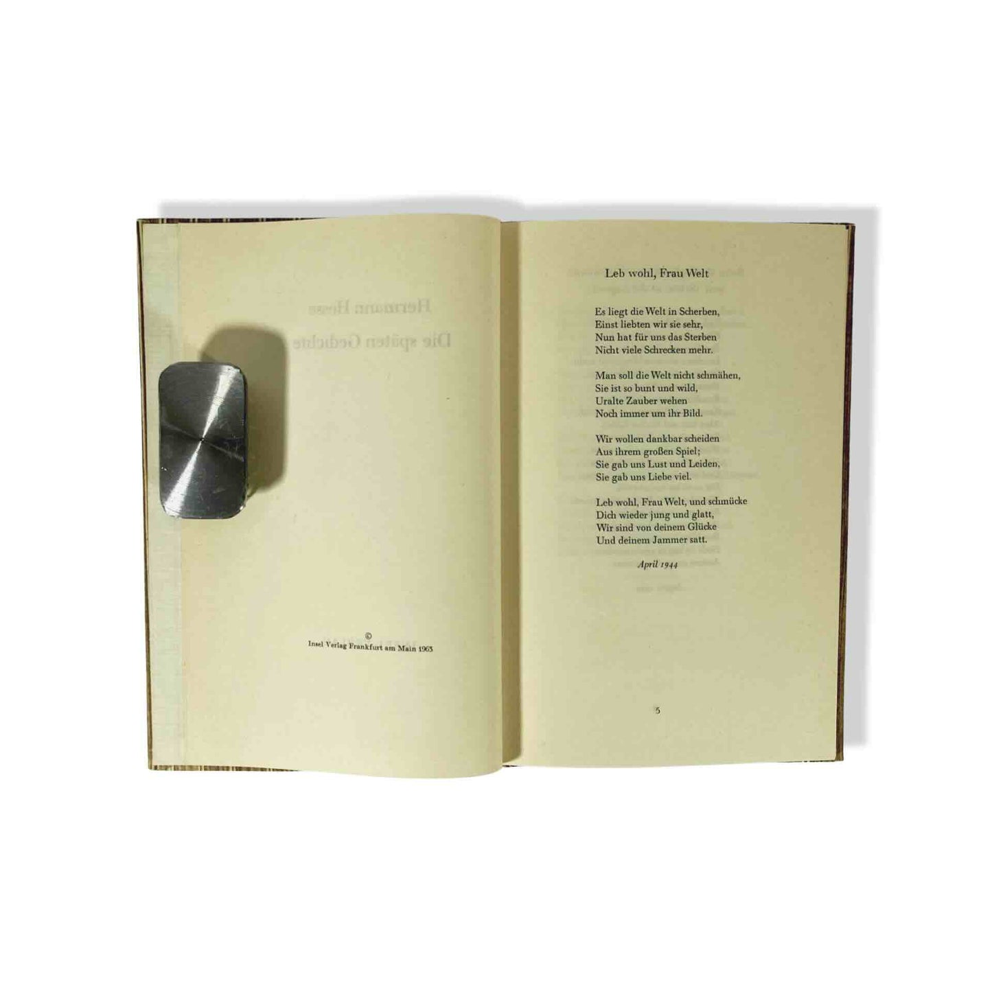 Hermann Hesse »Die späten Gedichte«