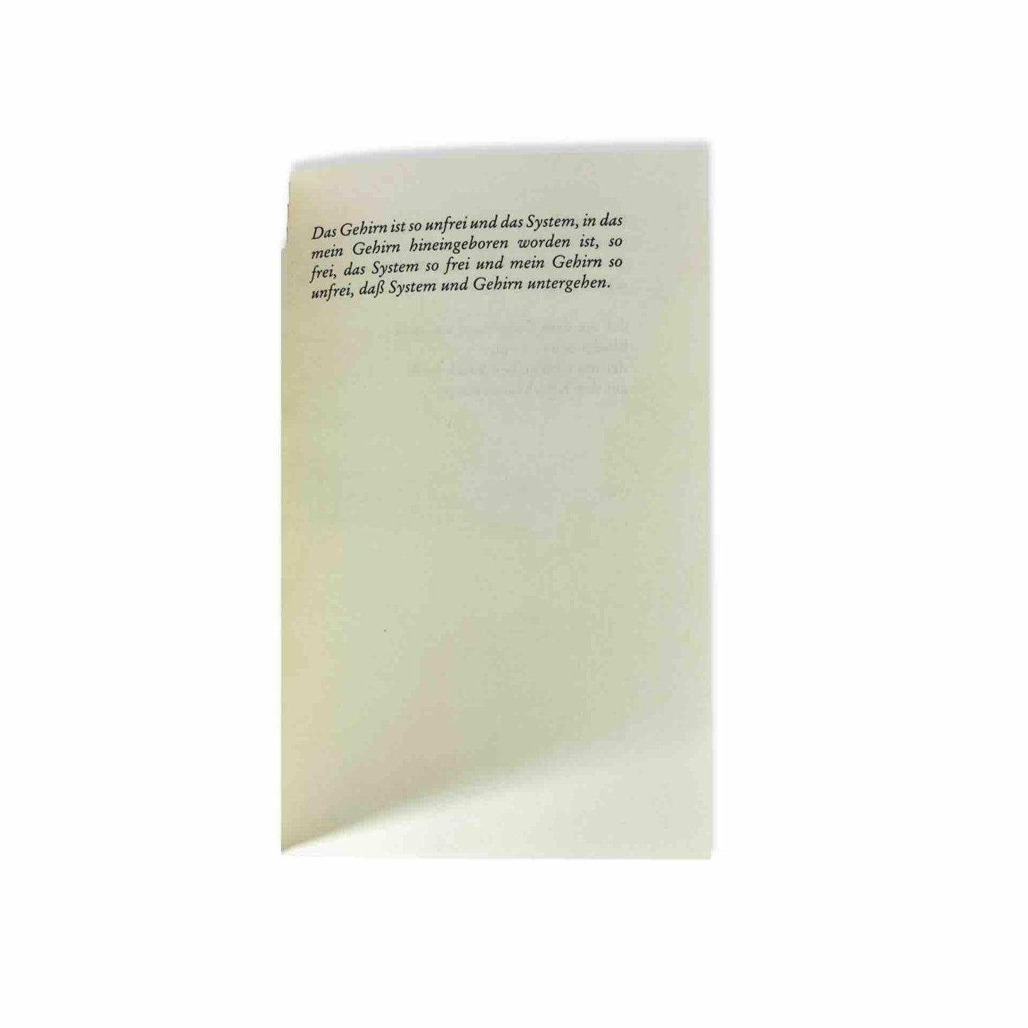 Thomas Bernhard »Die Irren. Die Häftlinge.«