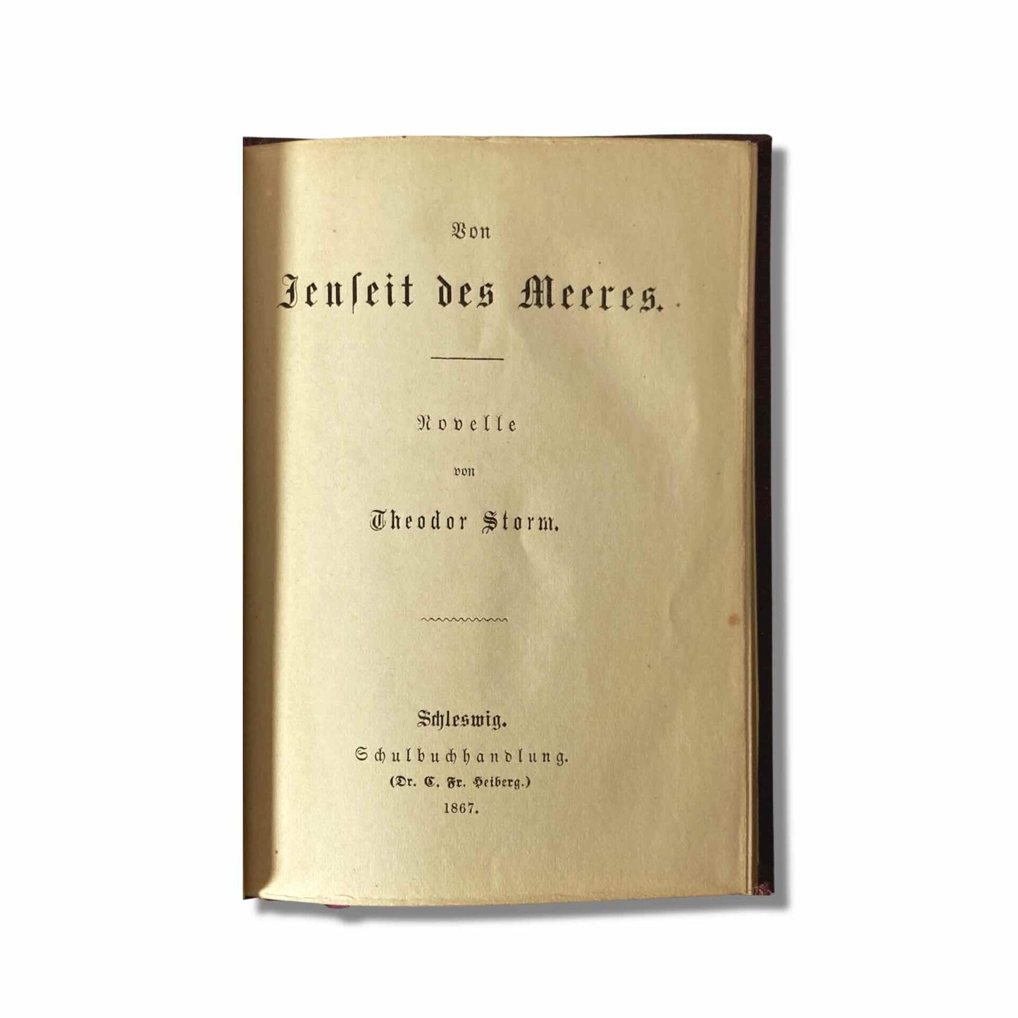Derzeit einmalig: Theodor Storm »Von Jenseit des Meeres«